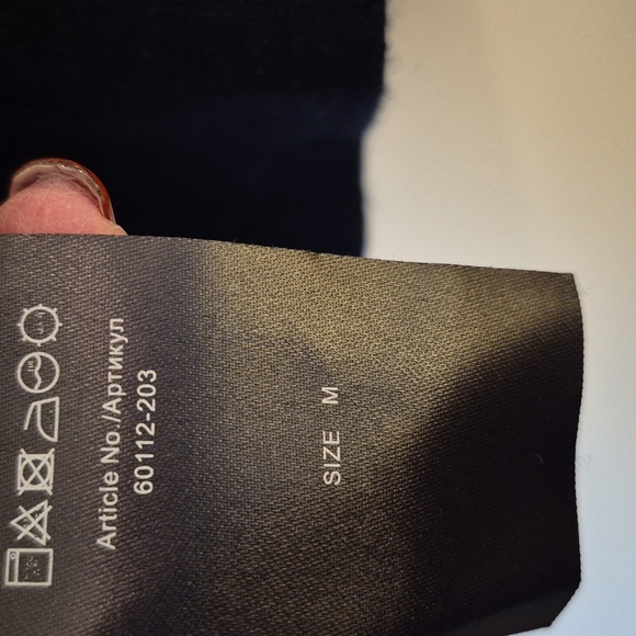 Falke Men's Pure Cashmere Classic V-Neck Sweater Pullover | Navy Blue | Medium - Picture 7 of 8